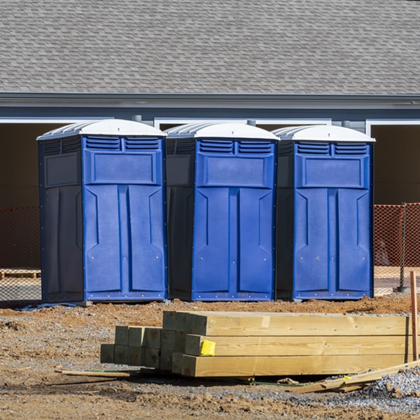 what is the maximum capacity for a single portable restroom in Cantua Creek